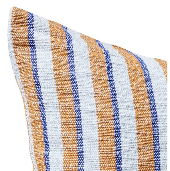 Cuscino in cotone blu-marrone Rita, 50 x 50 cm - Hübsch
