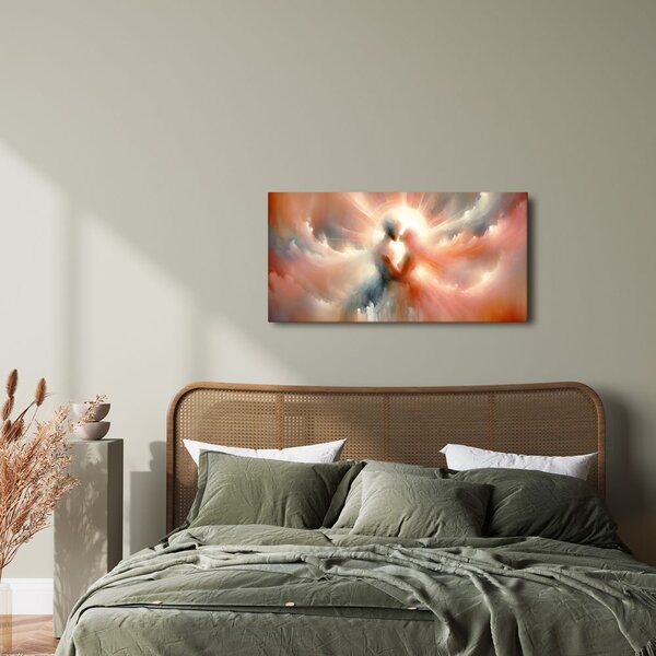 Quadro su tela – Amanti nella luce celeste