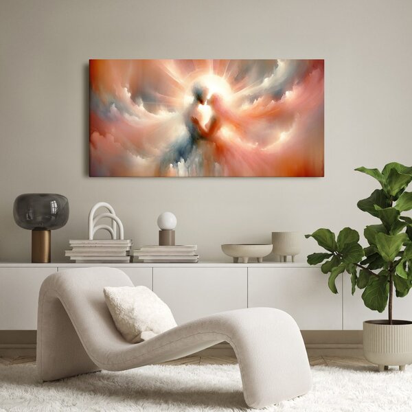 Quadro su tela – Amanti nella luce celeste