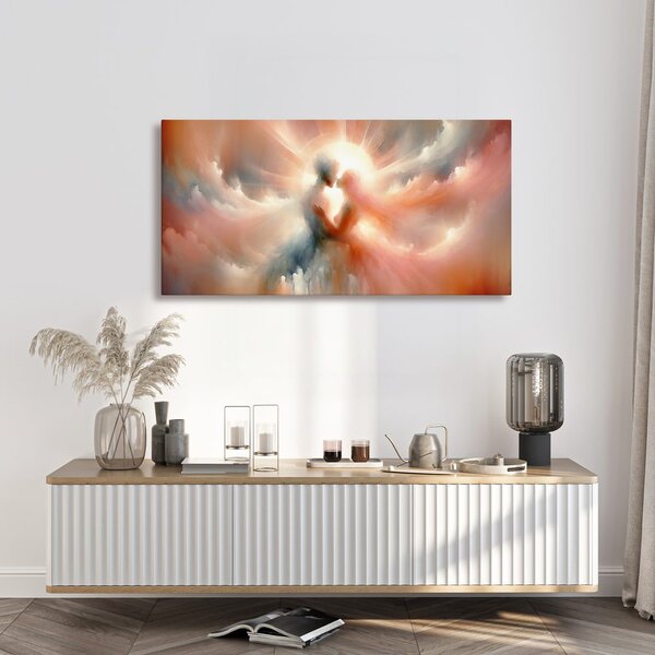 Quadro su tela – Amanti nella luce celeste