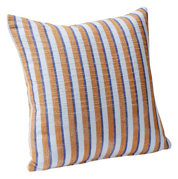 Cuscino in cotone blu-marrone Rita, 50 x 50 cm - Hübsch