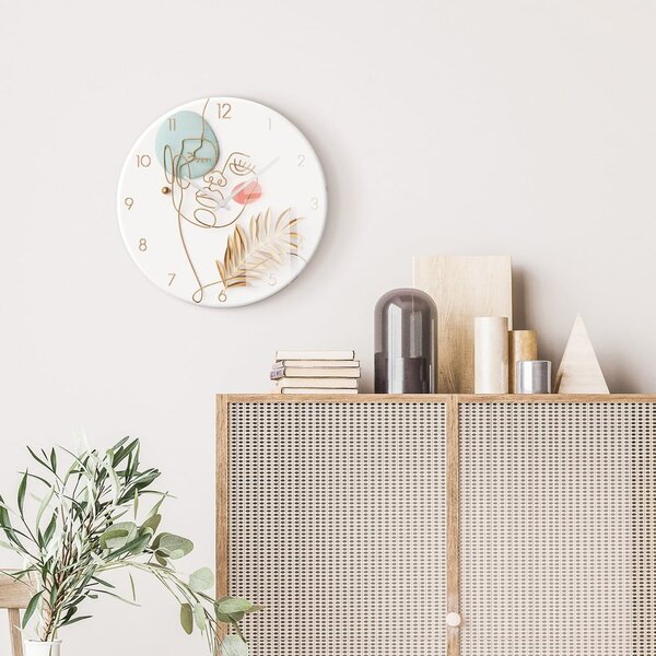 Orologio da parete in vetro ø 30 cm Feminine line - Styler