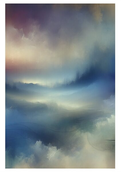 Quadro su tela – Bosco nella nebbia