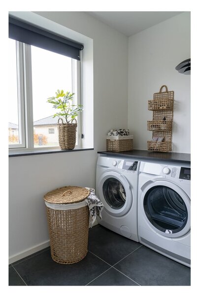 Cesto portabiancheria in carta di colore naturale 77 l Pomal - House Nordic