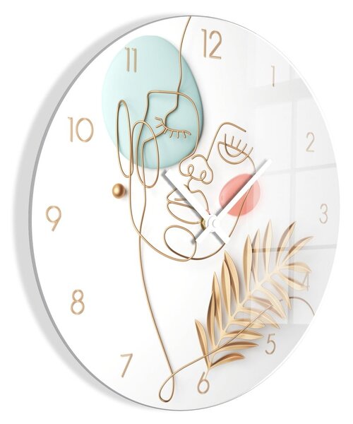 Orologio da parete in vetro ø 30 cm Feminine line - Styler