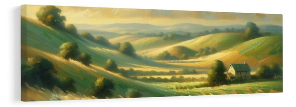 Quadro su tela – Colline pittoresche e grano