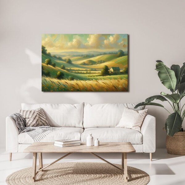 Quadro su tela – Campi dorati vicino alla solitudine