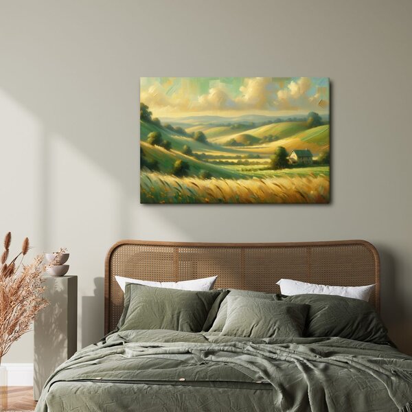 Quadro su tela – Campi dorati vicino alla solitudine