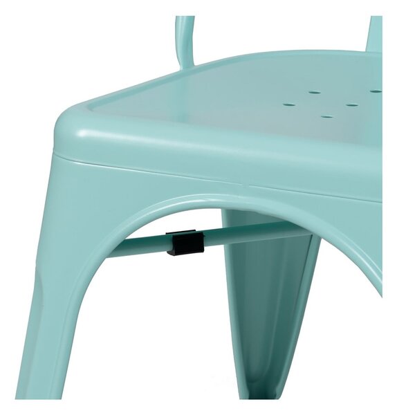 Set di 2 sedie da pranzo turchesi in metallo - Ixia