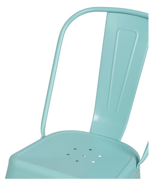 Set di 2 sedie da pranzo turchesi in metallo - Ixia