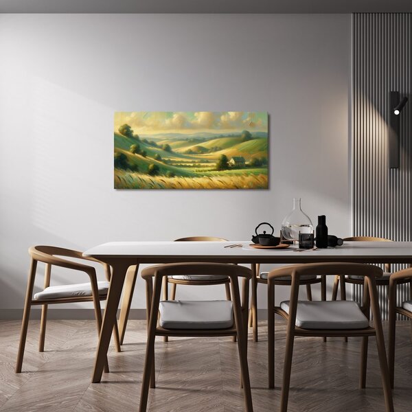 Quadro su tela – Terra dei sogni e spighe mature