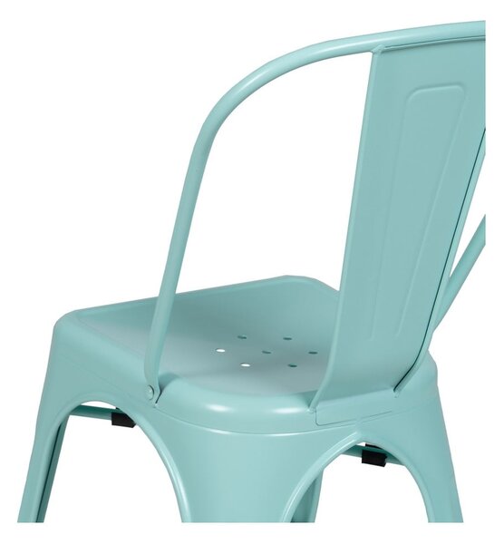 Set di 2 sedie da pranzo turchesi in metallo - Ixia