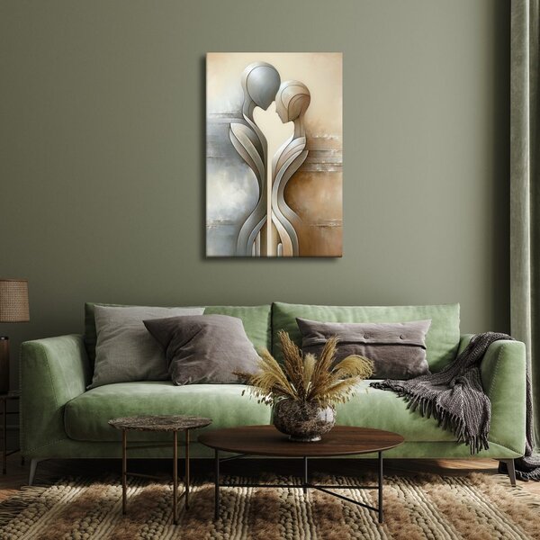 Quadro su tela – Vicinanza in astratto