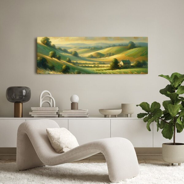 Quadro su tela – Colline pittoresche e grano