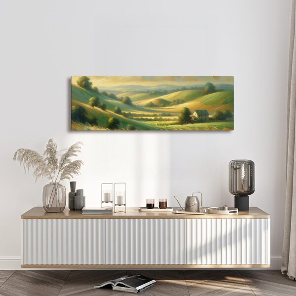 Quadro su tela – Colline pittoresche e grano