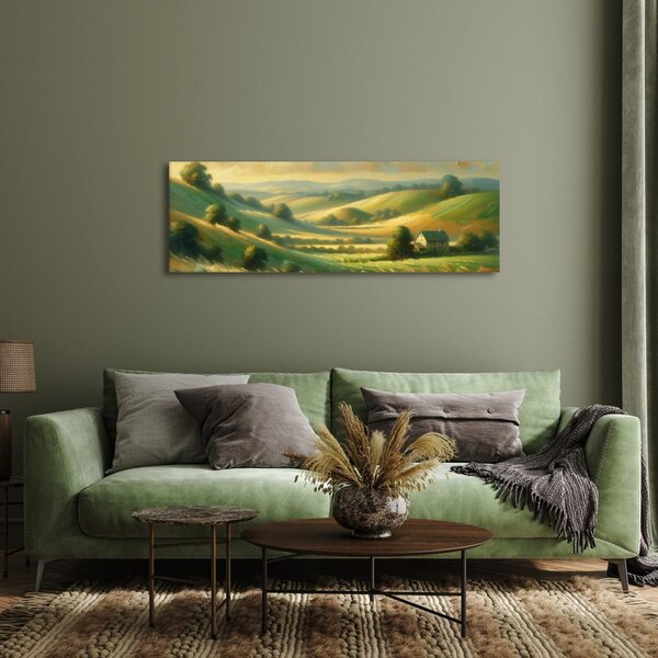 Quadro su tela – Colline pittoresche e grano