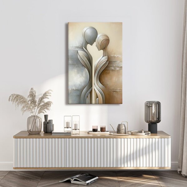 Quadro su tela – Vicinanza in astratto