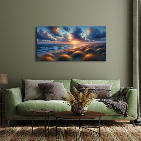 Quadro su tela – Tramonto tra ombre e brughiere
