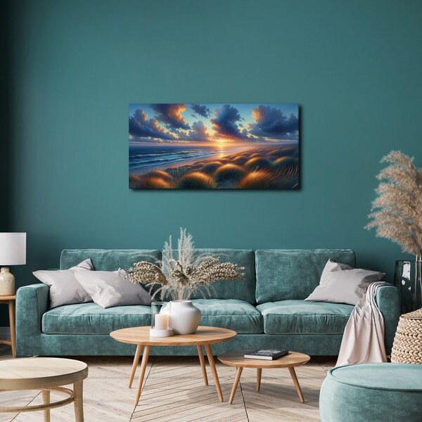 Quadro su tela – Tramonto tra ombre e brughiere