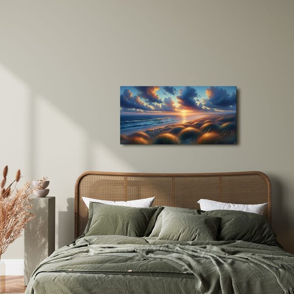 Quadro su tela – Tramonto tra ombre e brughiere
