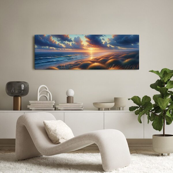 Quadro su tela – Silenzio tra onde ed erba