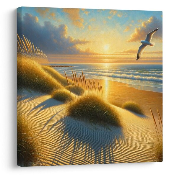 Quadro su tela – Raggi di sole sul mare