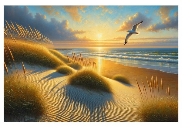 Quadro su tela – Silenzio mattutino sulle dune