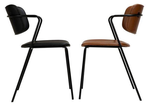 Sedia in similpelle marrone Zed - DAN-FORM Denmark