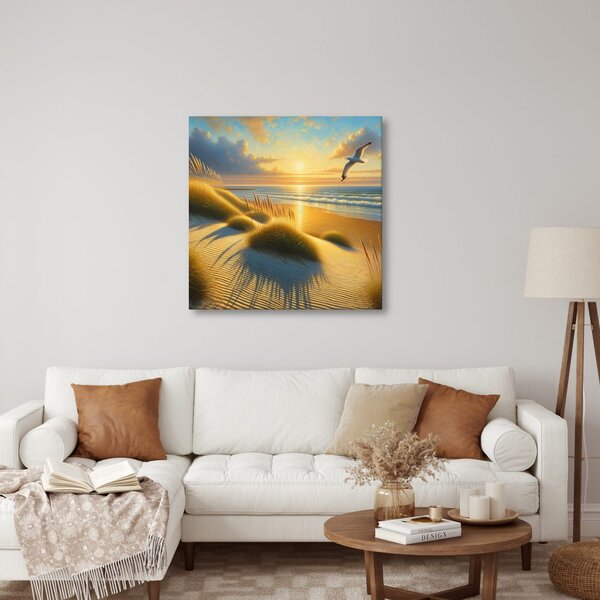 Quadro su tela – Raggi di sole sul mare