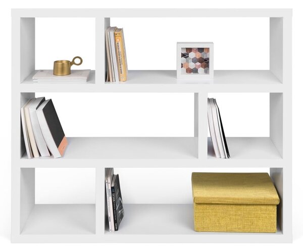 Libreria bianca 120x105 cm Dublin - TemaHome