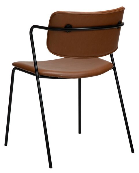 Sedia in similpelle marrone Zed - DAN-FORM Denmark
