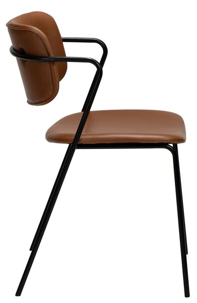 Sedia in similpelle marrone Zed - DAN-FORM Denmark