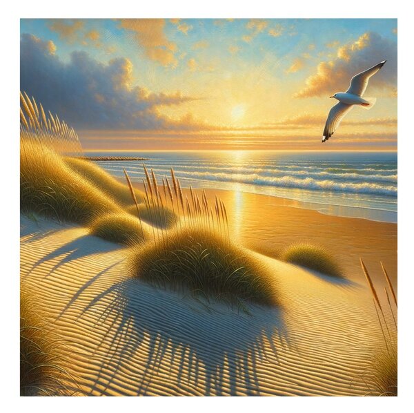 Quadro su tela – Raggi di sole sul mare