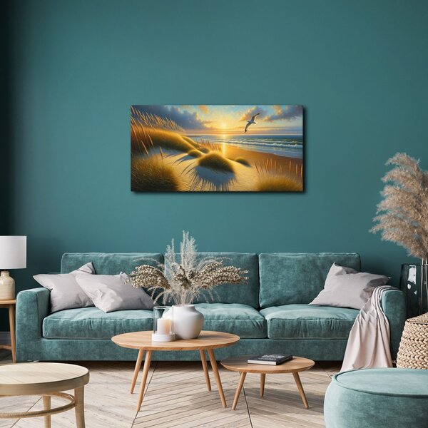 Quadro su tela – Luce dorata della costa