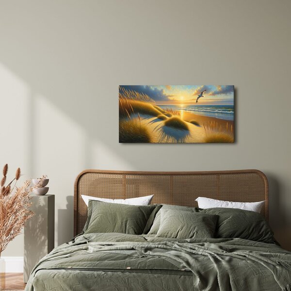 Quadro su tela – Luce dorata della costa