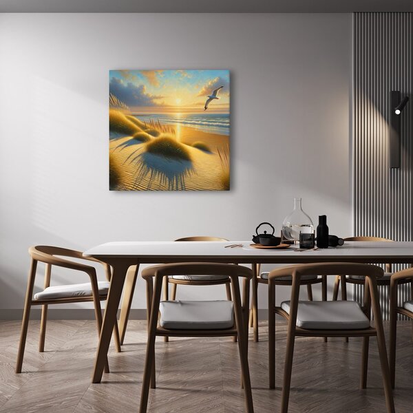 Quadro su tela – Raggi di sole sul mare