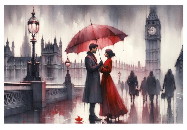 Quadro su tela – Amanti a Londra