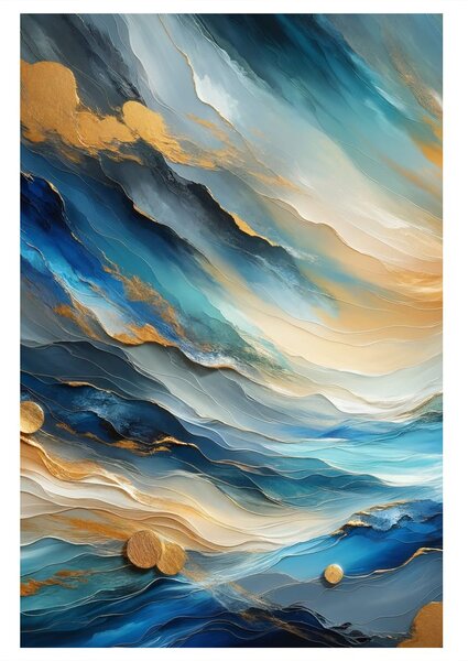 Quadro su tela – Flusso di colori