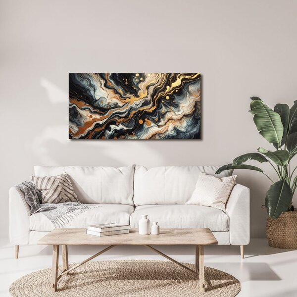 Quadro su tela – Astrazione dorata