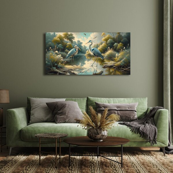 Quadro su tela – Aironi blu