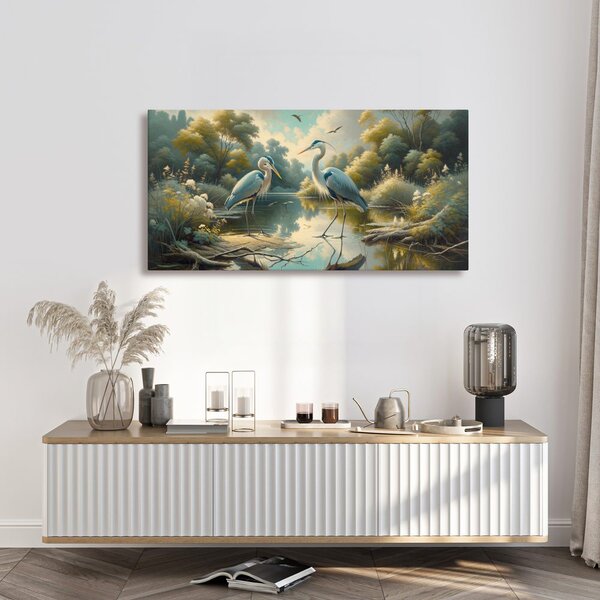 Quadro su tela – Aironi blu