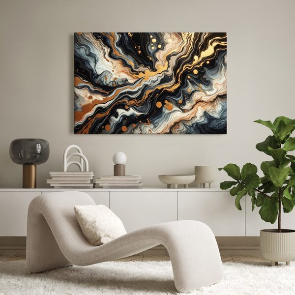 Quadro su tela – Caos dorato