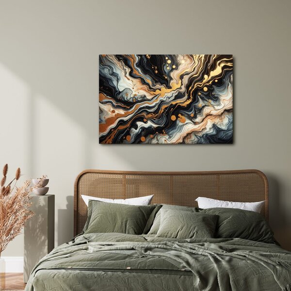 Quadro su tela – Caos dorato