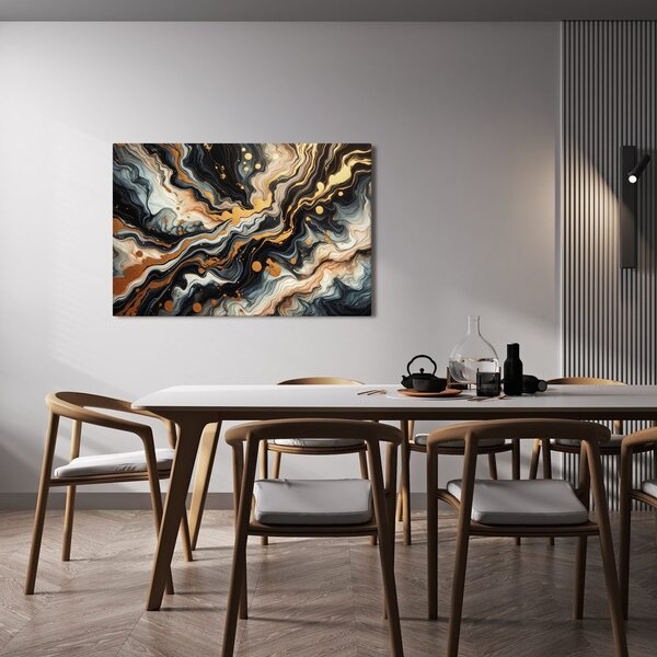 Quadro su tela – Caos dorato