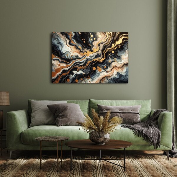 Quadro su tela – Caos dorato