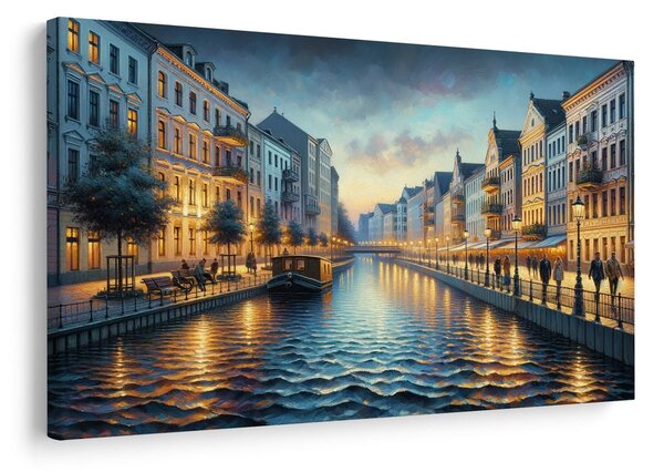 Quadro su tela – Città romantica sull’acqua