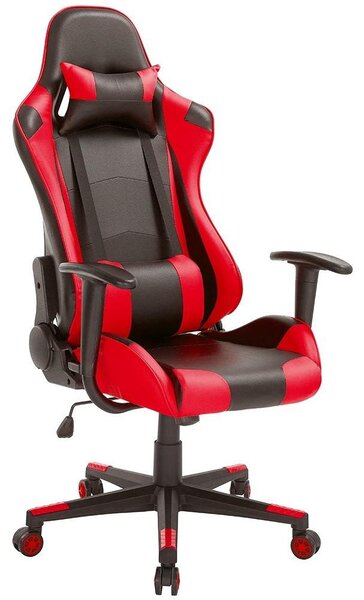 Sedia da gaming con schienale regolabile e poggiatesta per un'esperienza di gioco confortevole