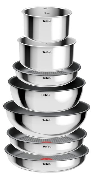 Set di pentole in alluminio 15 pezzi INGENIO Cook Eat L881SF04 - Tefal