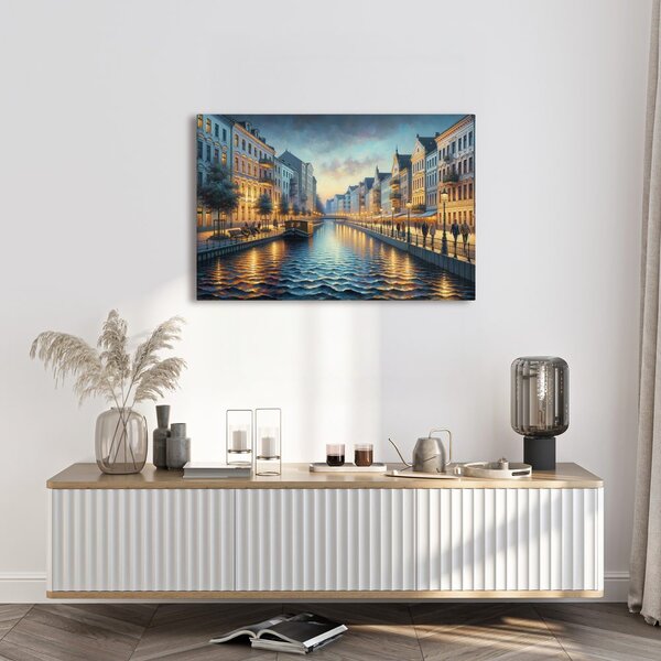 Quadro su tela – Città romantica sull’acqua