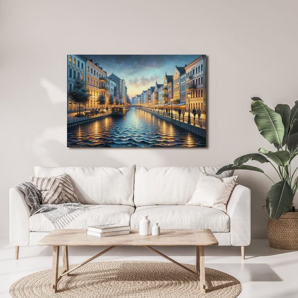 Quadro su tela – Città romantica sull’acqua